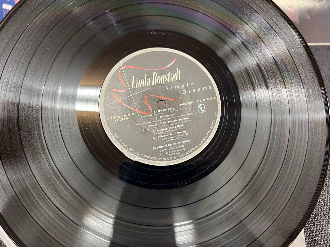 Linda Ronstadt Simple Dreams Vinyl LP 1977 Japan Pressing Obi P-10398Y