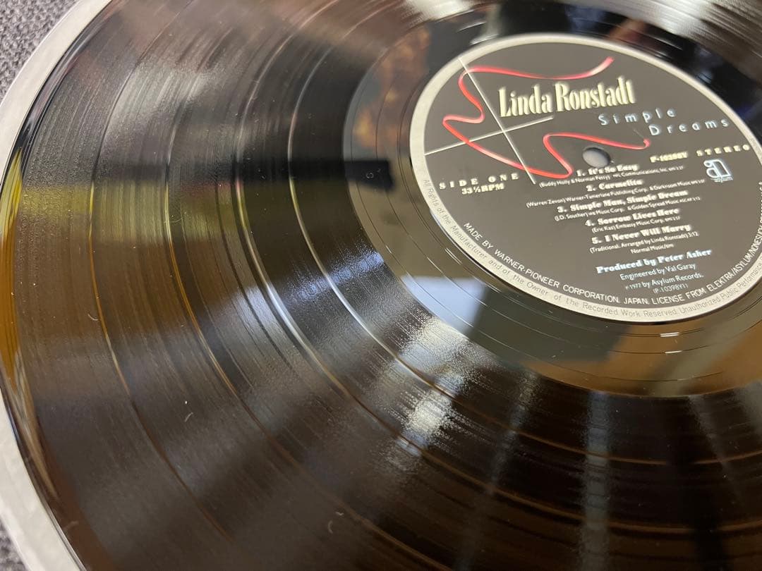 Linda Ronstadt Simple Dreams Vinyl LP 1977 Japan Pressing Obi P-10398Y
