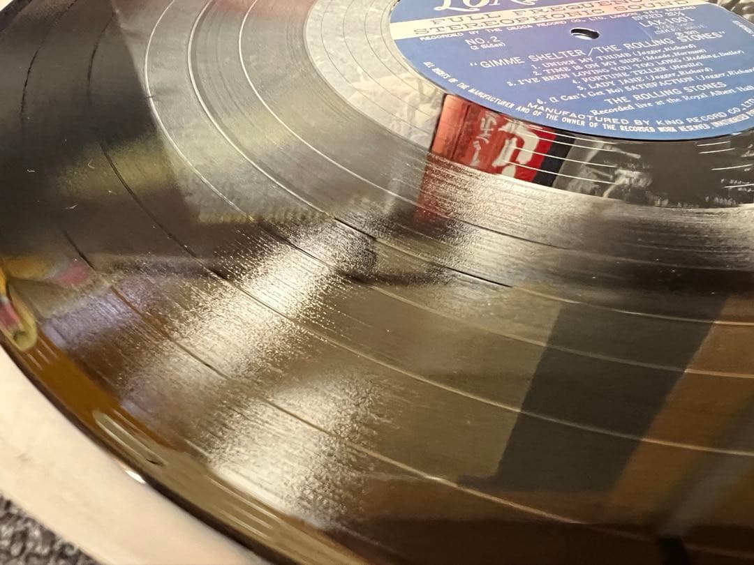 The Rolling Stones Gimme Shelter LP 1971 Japan Pressing Vinyl w/ Obi LAX-1001