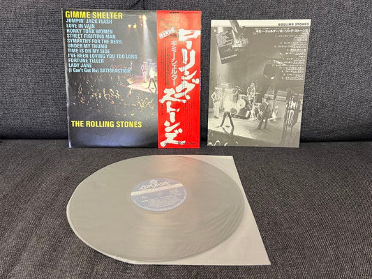 The Rolling Stones Gimme Shelter LP 1971 Japan Pressing Vinyl w/ Obi LAX-1001