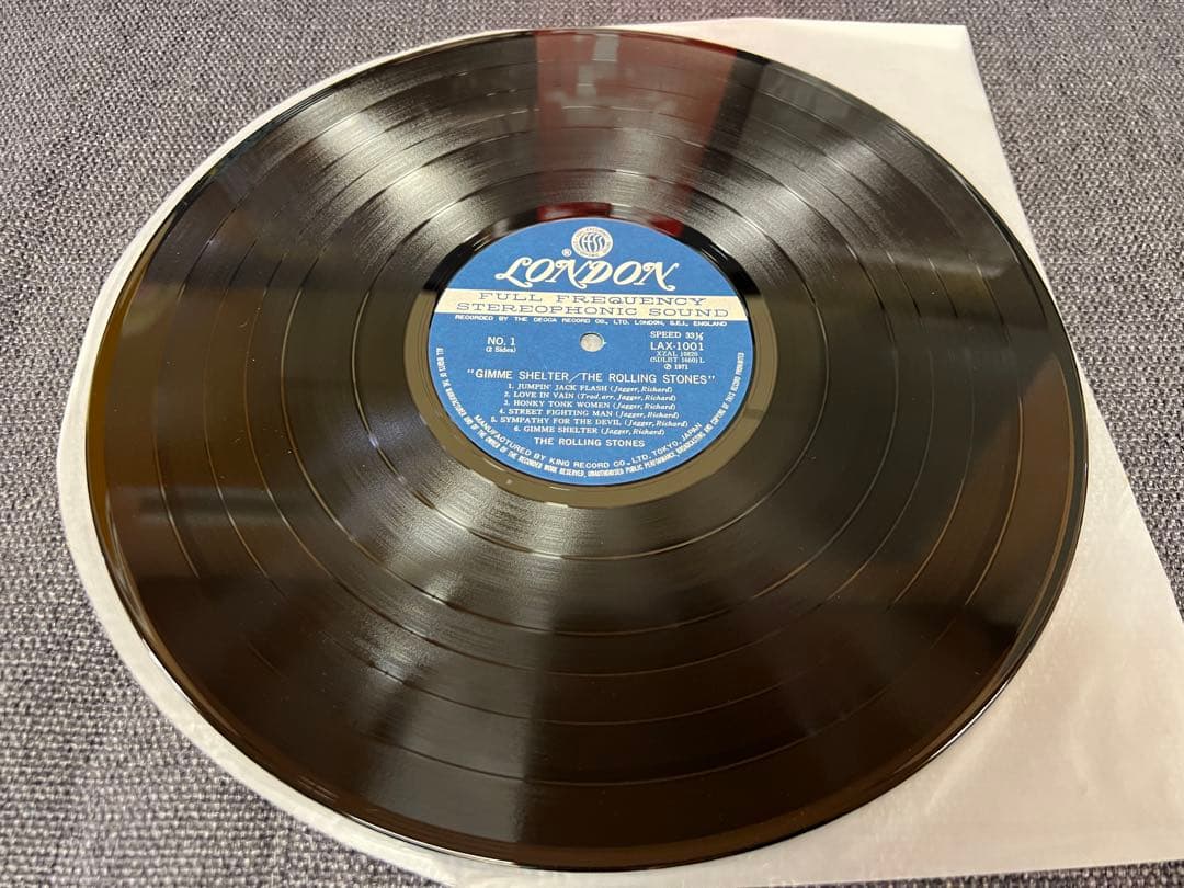 The Rolling Stones Gimme Shelter LP 1971 Japan Pressing Vinyl w/ Obi LAX-1001