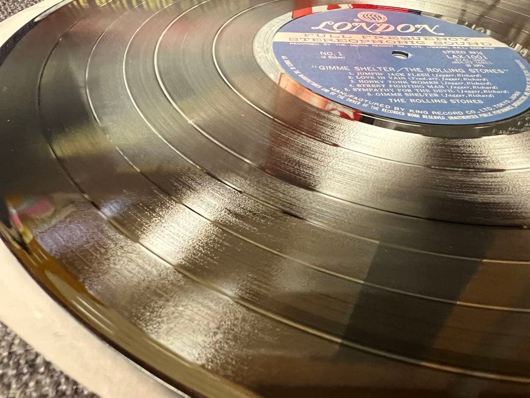 The Rolling Stones Gimme Shelter LP 1971 Japan Pressing Vinyl w/ Obi LAX-1001