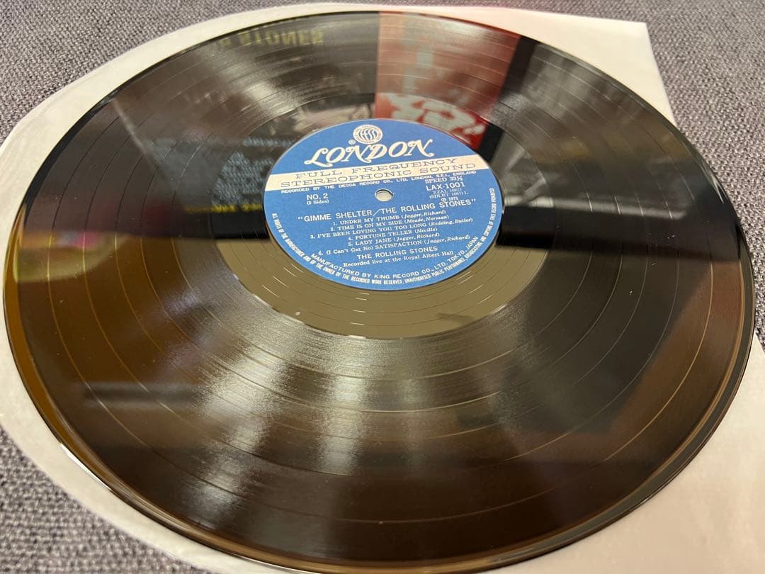 The Rolling Stones Gimme Shelter LP 1971 Japan Pressing Vinyl w/ Obi LAX-1001