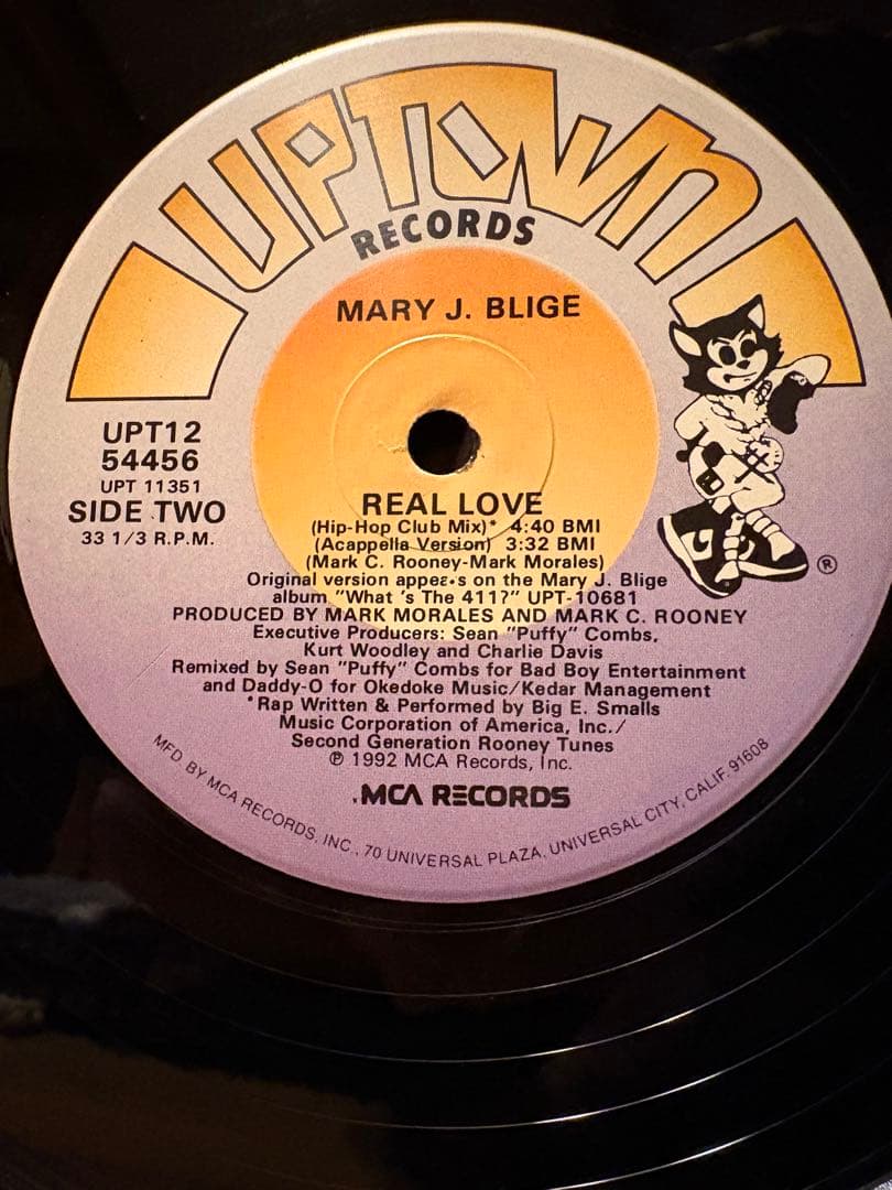 Mary J. Blige - Real Love 12" Promo Vinyl feat. Biggie Smalls 1992 Hip Hop Soul