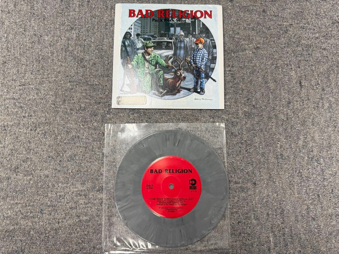 Bad Religion - Punk Rock Song 7" Limited Edition Gray Colored Vinyl Single