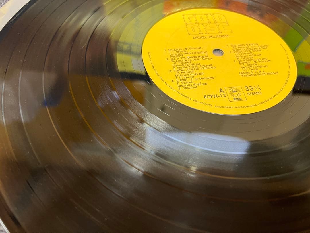 Michel Polnareff Best Of LP Gold Disc Series Japan Obi ECPN-12 A1/B1 Pressing