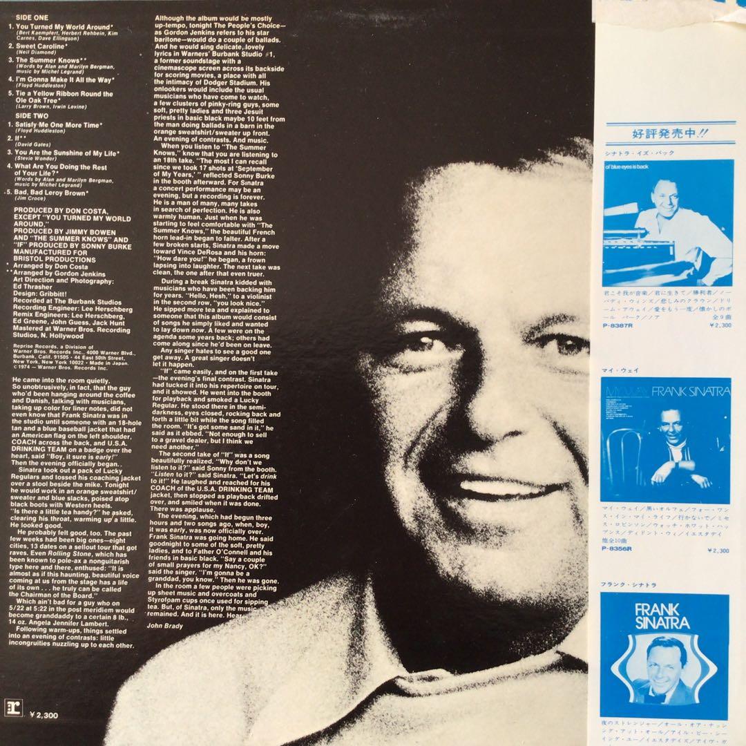 Frank Sinatra - Some Nice Things I've Missed - Vinyl LP Japan 1974 P-8460R