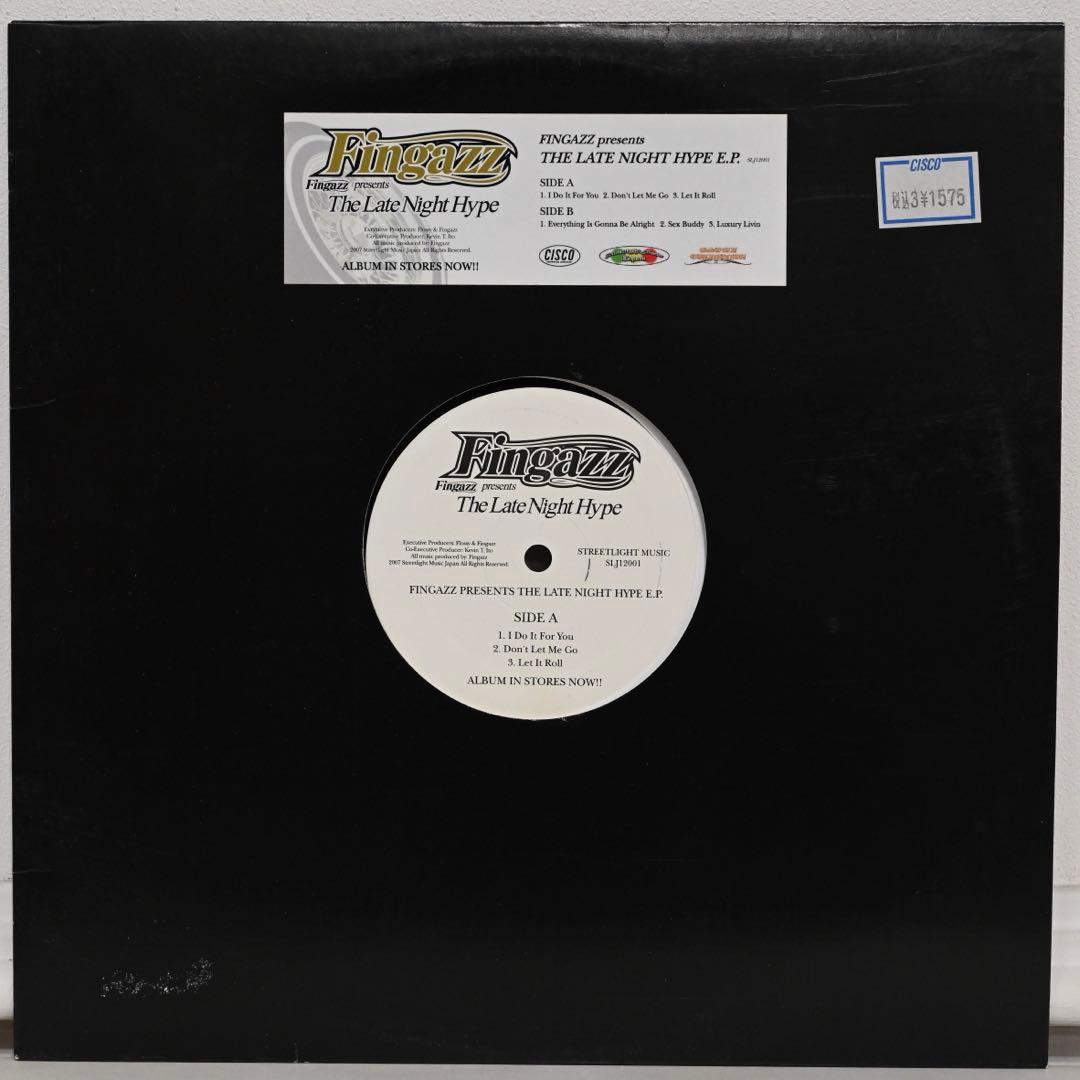 Fingazz - The Late Night Hype E.P. 12" Vinyl 2007 Streetlight Music Japan HipHop