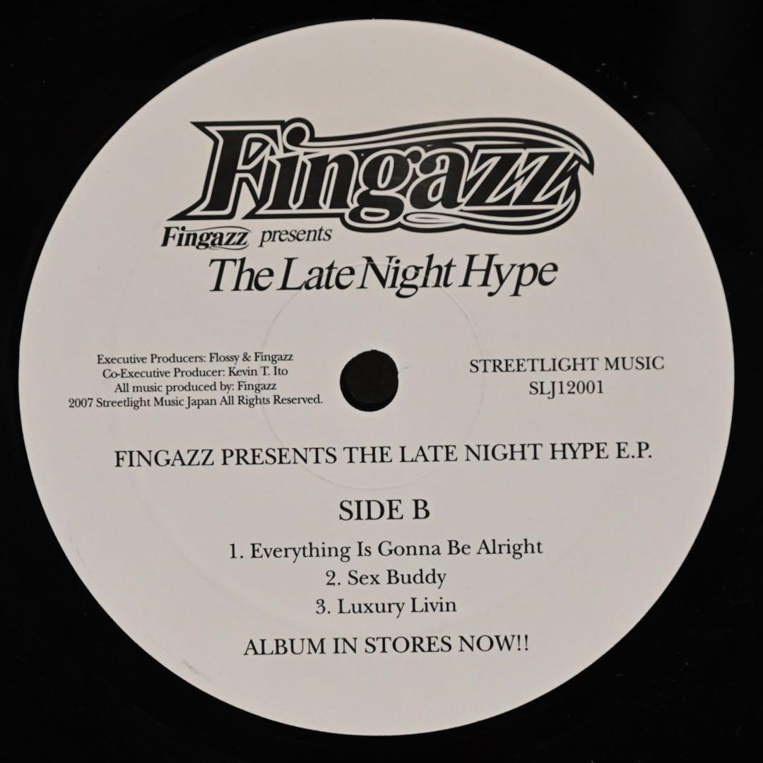 Fingazz - The Late Night Hype E.P. 12" Vinyl 2007 Streetlight Music Japan HipHop
