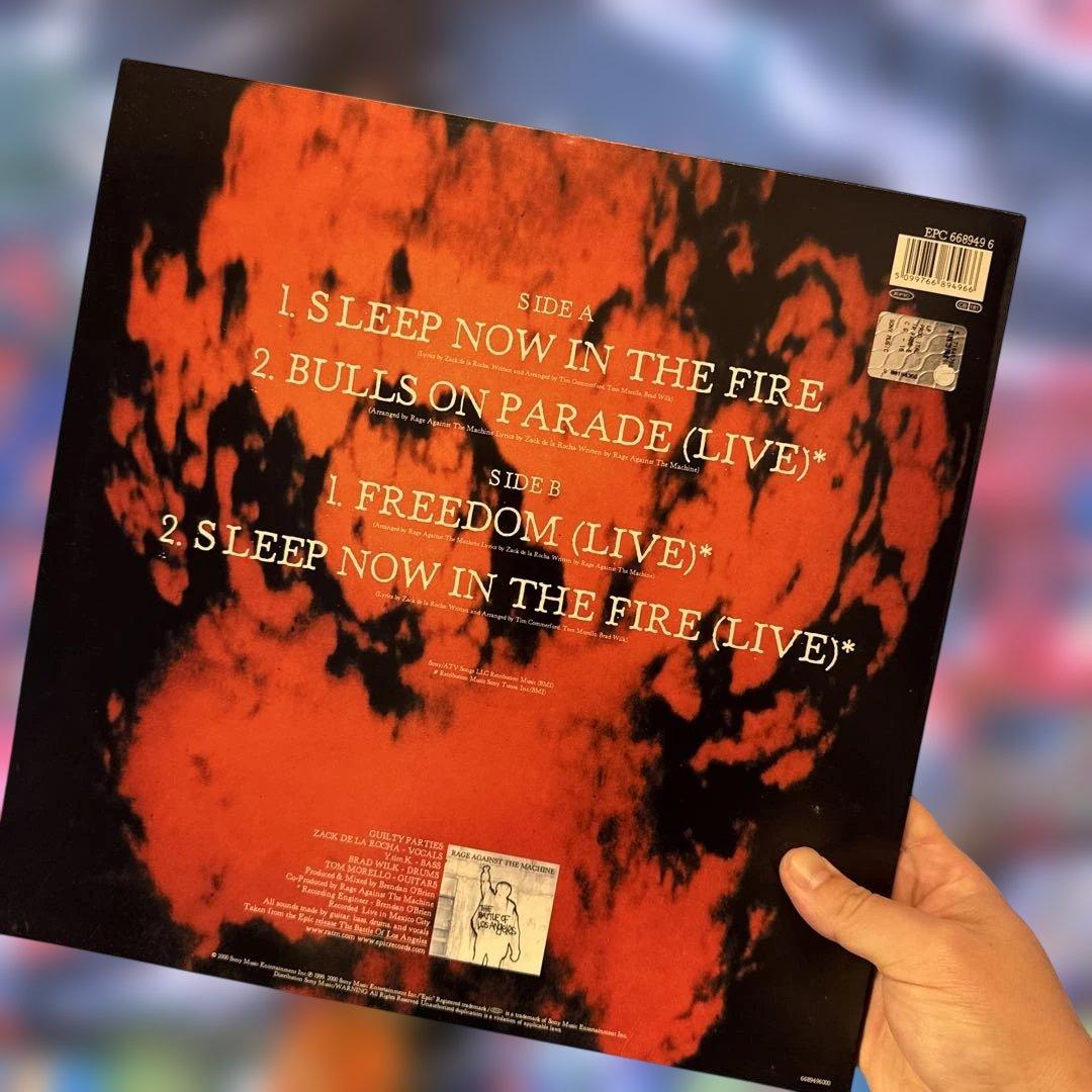 Rage Against The Machine - Sleep Now In The Fire - Vinyl 12" Single 2000 Epic