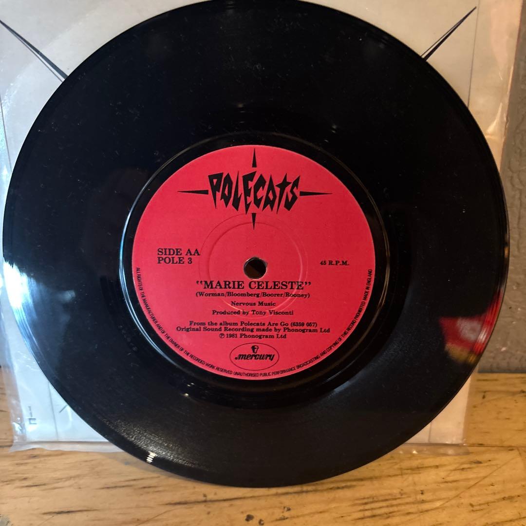 The Polecats Jeepster / Marie Celeste 7" Vinyl Record Neo-Rockabilly 1981 UK