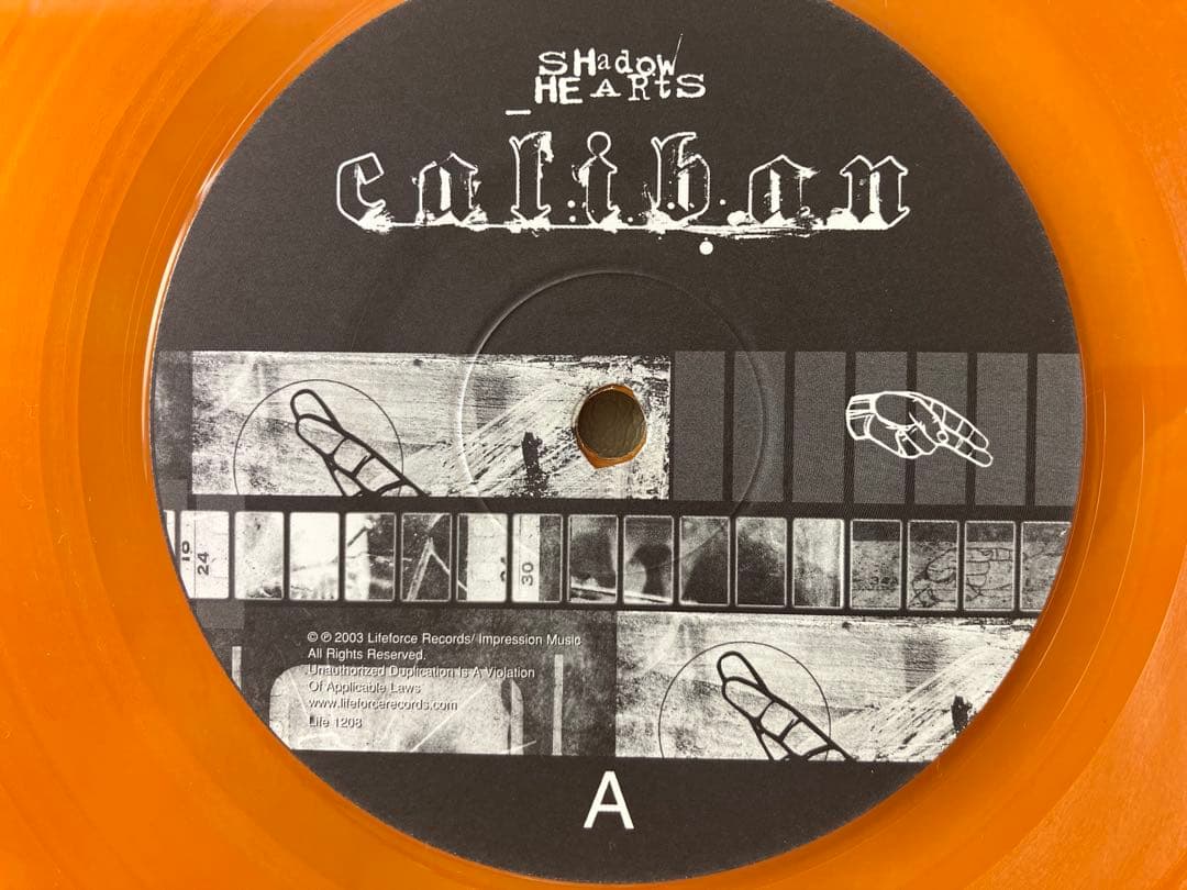Caliban - Shadow Hearts LP Orange Vinyl 2003 Germany Pressing Hardcore Metalcore
