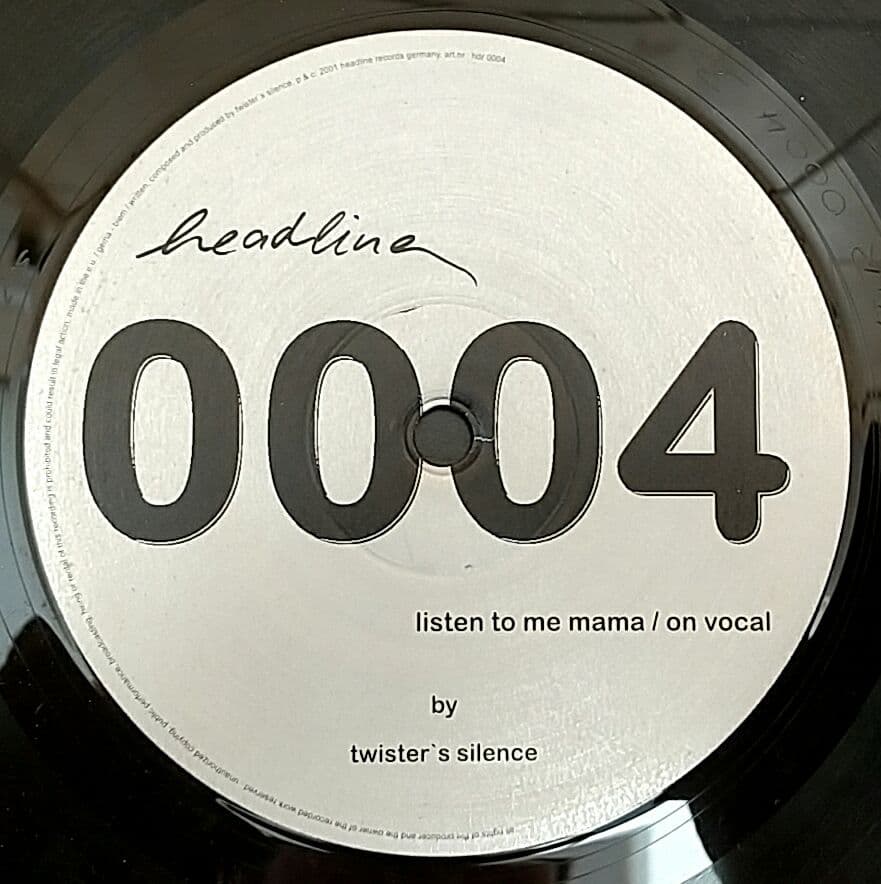 Twister's Silence - Listen To Me Mama 12" Vinyl 2001 Electronic Germany