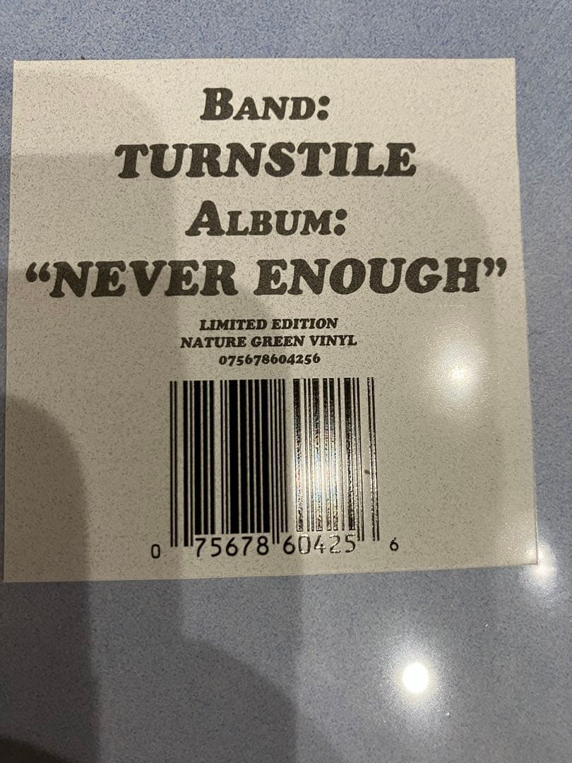 Turnstile Never Enough Vinyl Nature Green Ltd Ed NEW Rare 2023 Grammy Winner | Japansoundstore