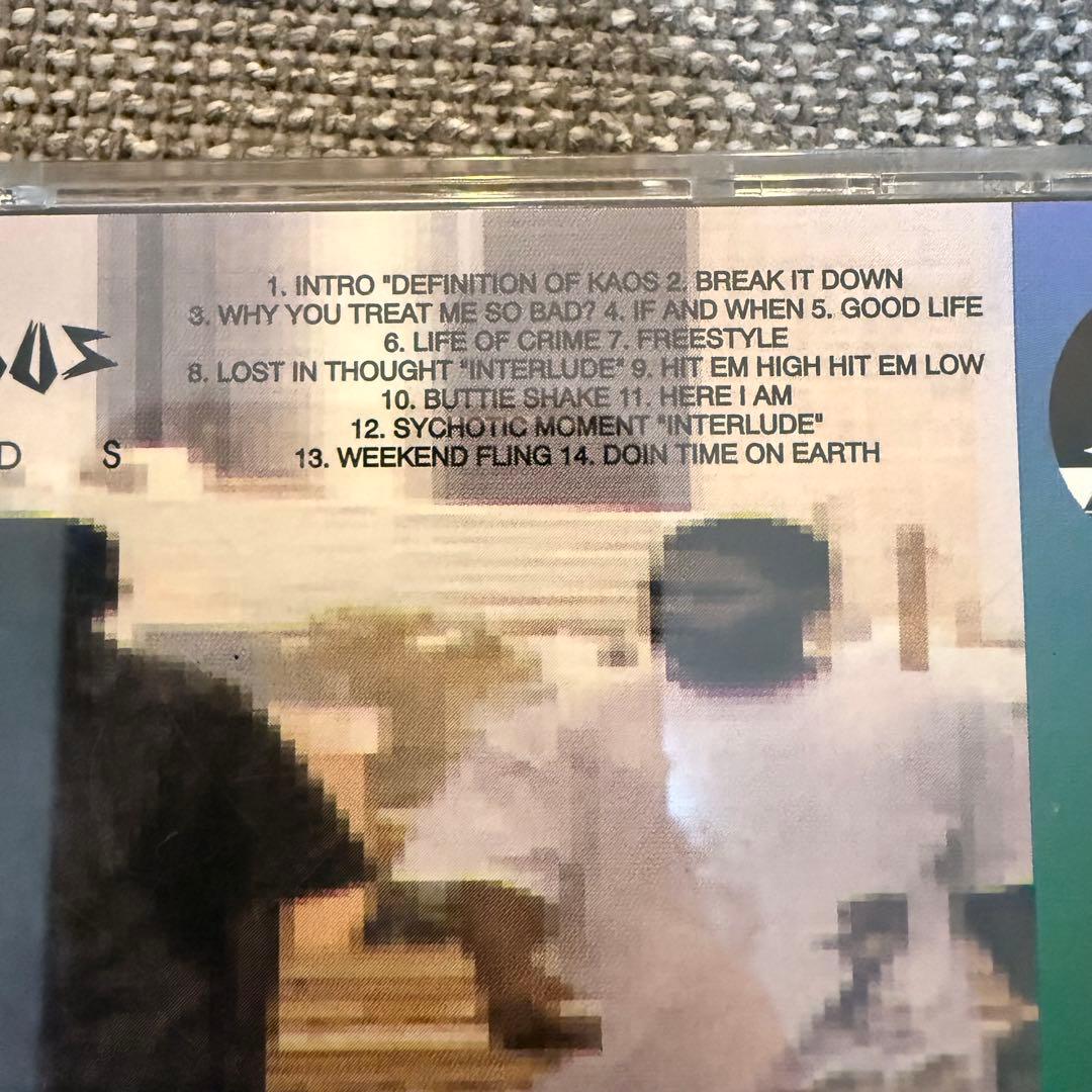 KAOS - Doin' Time on Earth CD - Rare Independent Hip Hop - Push Play Records