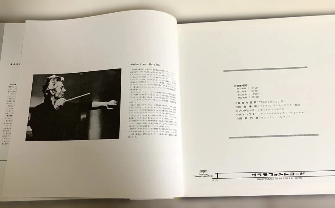 Dvorak Symphony No. 9 World Karajan Berlin Philharmonic Japan Vinyl LP Obi