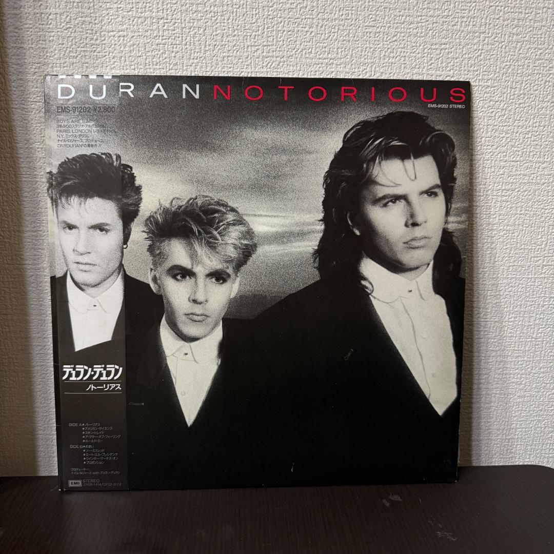 Duran Duran Notorious Vinyl LP Japan Original w/ Obi Insert 1986 Pop Rock