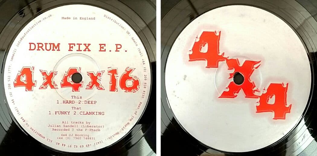 Julian Sandell Drum Fix E.P. 12-inch Vinyl Club House Techno UK Pressing