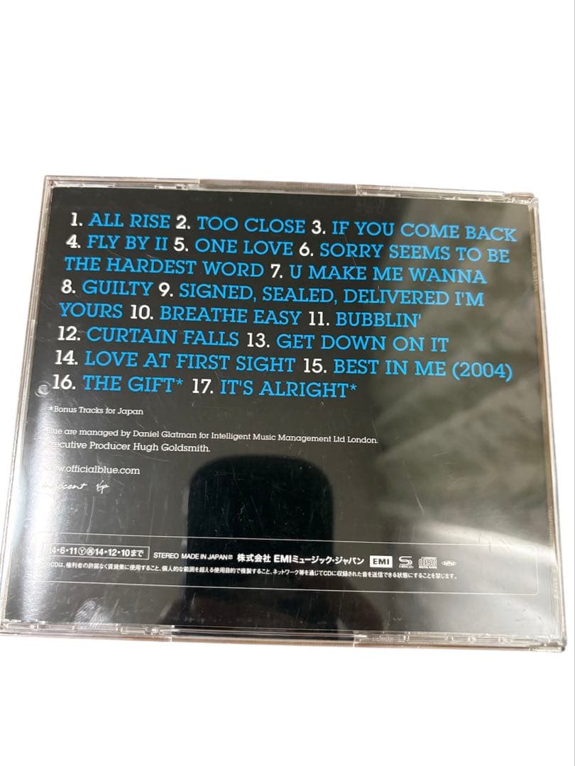 Blue Best of Blue CD Japan Press 17 Tracks Includes Japan Bonus Tracks