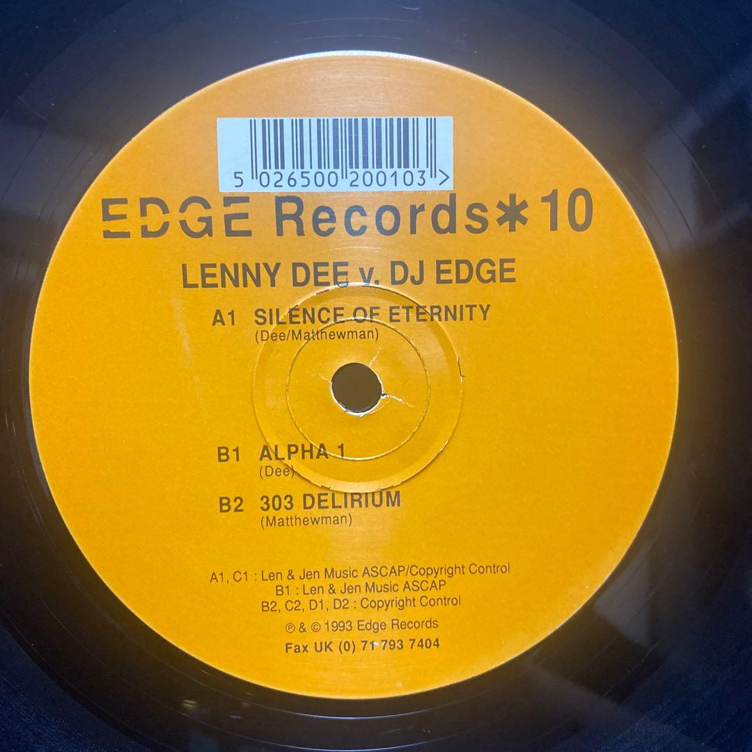 Lenny Dee v. DJ Edge - 1993 Acid Techno 2x12" Vinyl LP - Edge Records 10