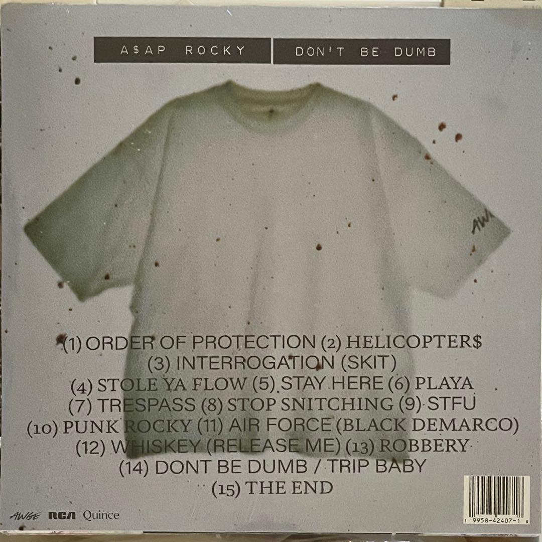 A$AP Rocky - Don't Be Dumb 2LP Vinyl Limited Edition Shirthead Edition