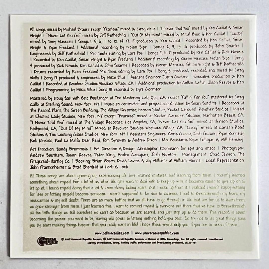 Colbie Caillat Breakthrough Deluxe Edition Japan Press CD with OBI 2009