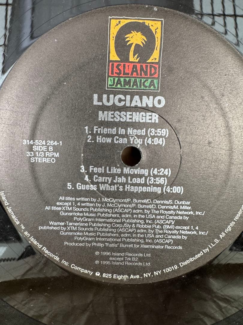 Luciano - Messenger LP Vinyl Record 1996 Roots Reggae Xterminator Island Jamaica