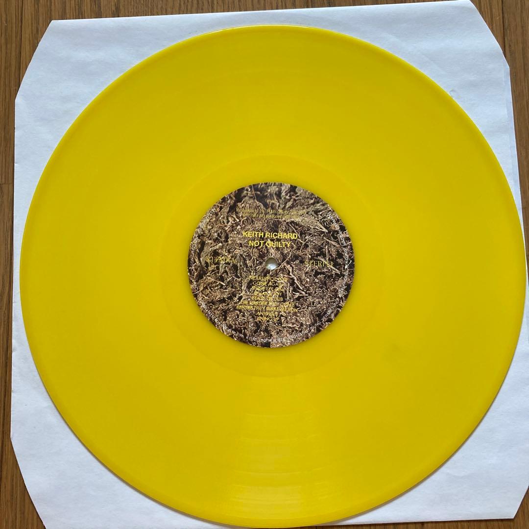 Keith Richard - Not Guilty - Yellow Vinyl 12" LP Rolling Stones Outtakes