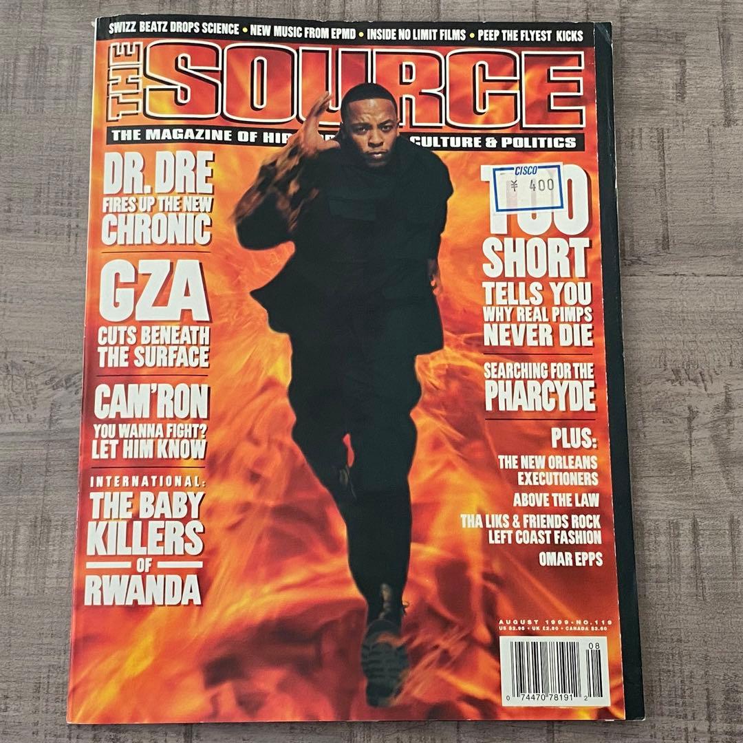 The Source Magazine August 1999 No. 119 Dr. Dre Cover GZA Cam'ron Vintage Hip Ho