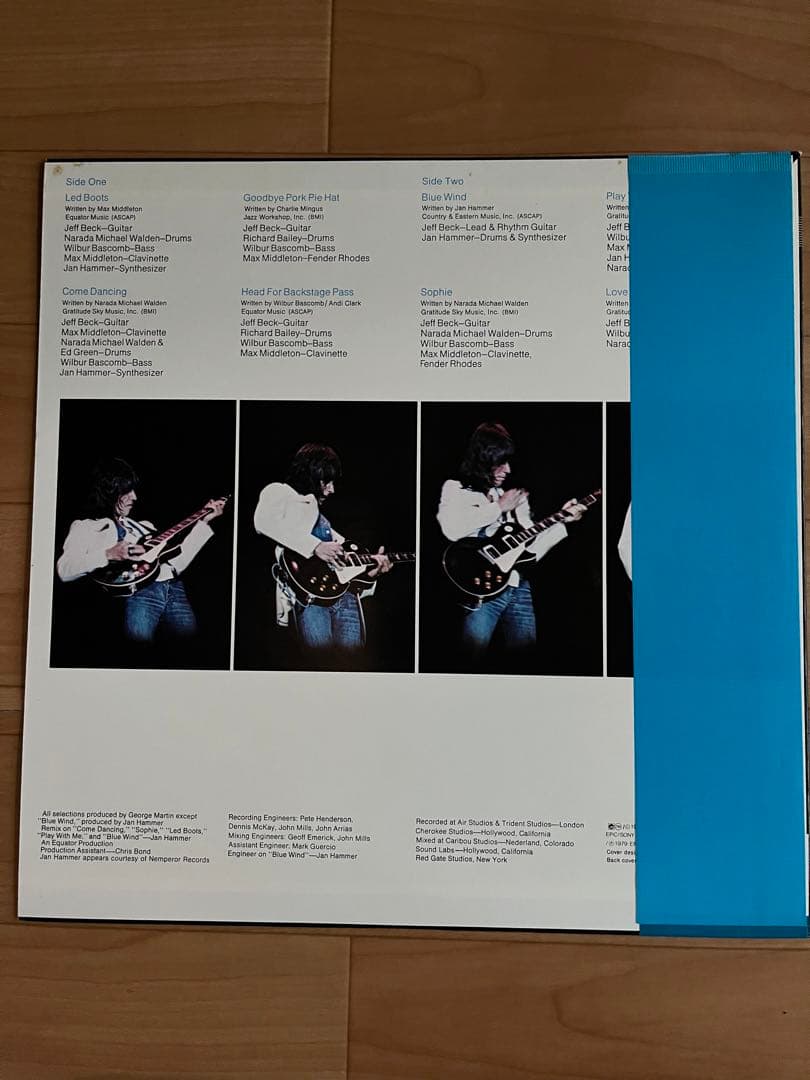 Jeff Beck - Wired LP Japan 1976 Pressing Epic 25-3P-59 Fusion Vinyl Record