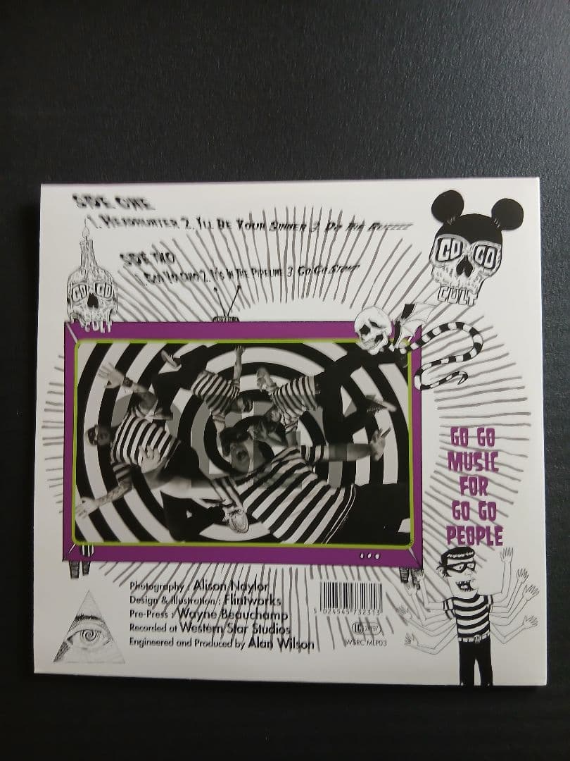 The Go Go Cult Headhunter 10" Vinyl LP Rare UK Psychobilly Limited Color