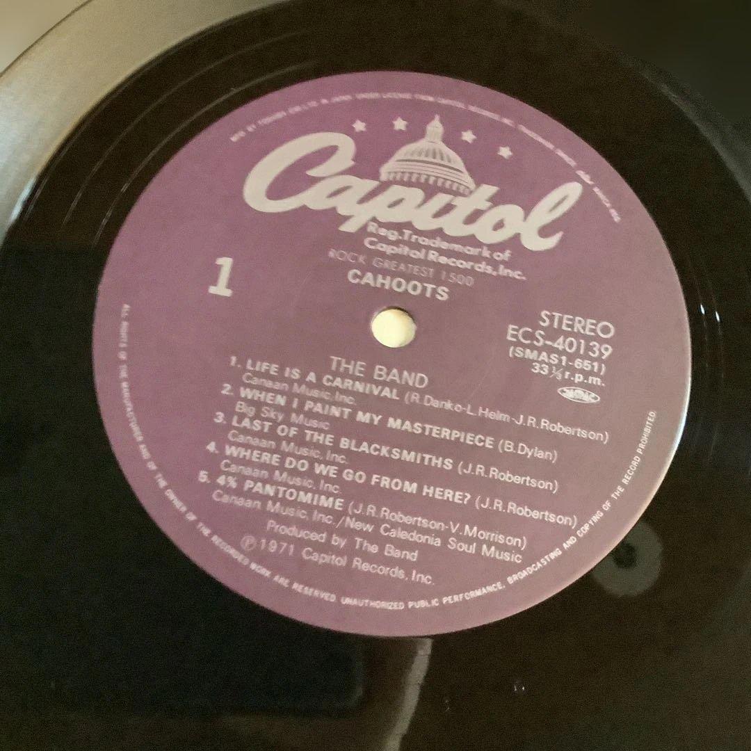 The Band - Cahoots Vinyl LP Record Japan Obi 1971 Classic Rock Capitol ECS-40139
