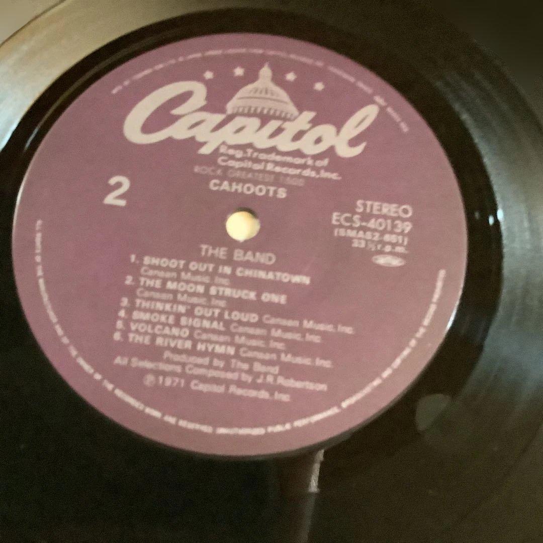 The Band - Cahoots Vinyl LP Record Japan Obi 1971 Classic Rock Capitol ECS-40139