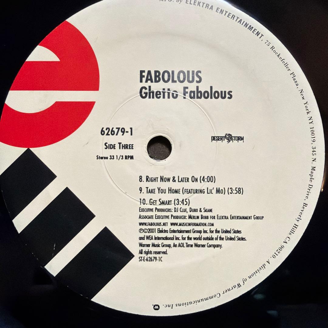 Fabolous - Ghetto Fabolous 2LP Vinyl Record Hip Hop Original 2001 US Pressing