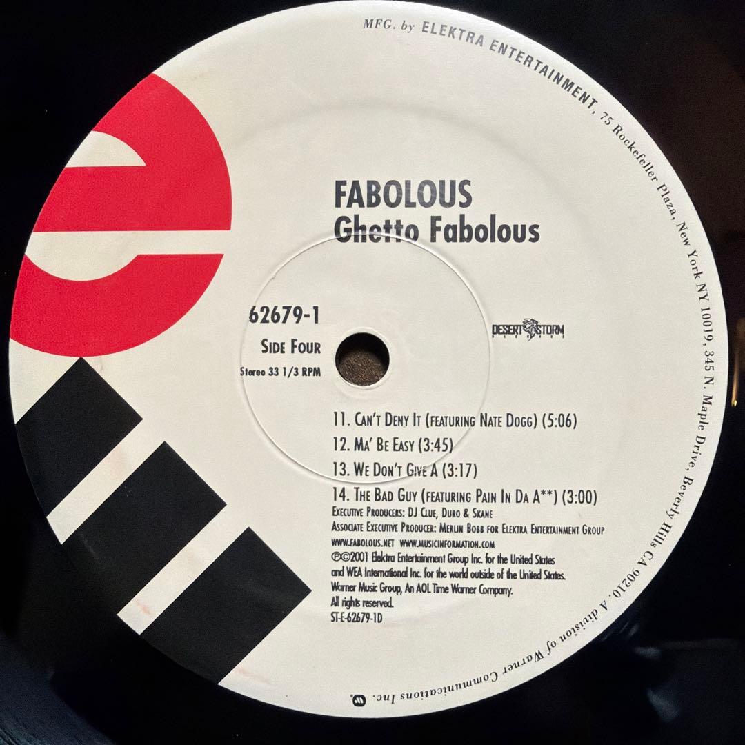 Fabolous - Ghetto Fabolous 2LP Vinyl Record Hip Hop Original 2001 US Pressing