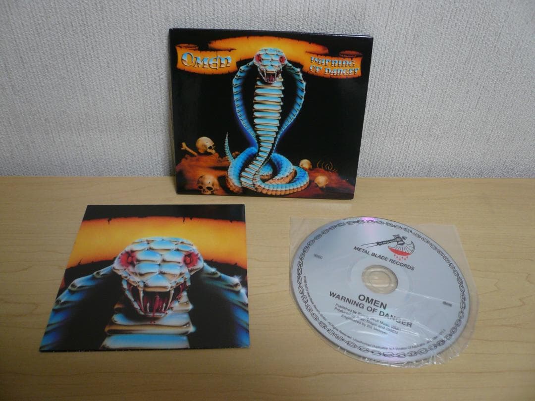 OMEN Warning of Danger CD Europe Paper Jack CD Rare Metal Blade Records Used | Japansoundstore