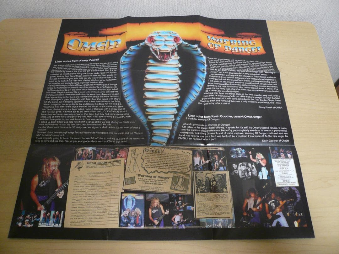 OMEN Warning of Danger CD Europe Paper Jack CD Rare Metal Blade Records Used | Japansoundstore