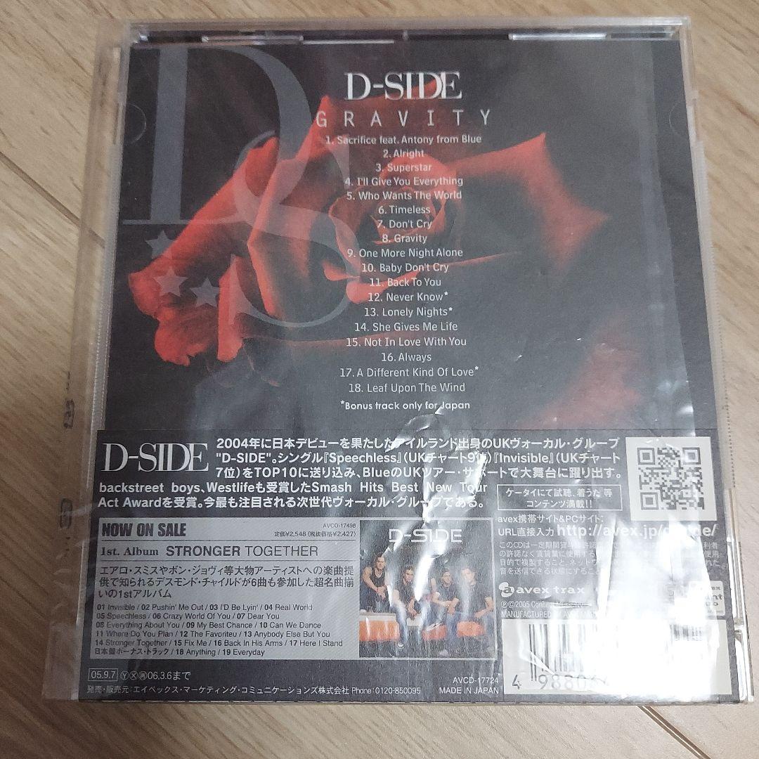 D-SIDE Gravity CD Japan Press Limited Edition 2005 Avex Trax