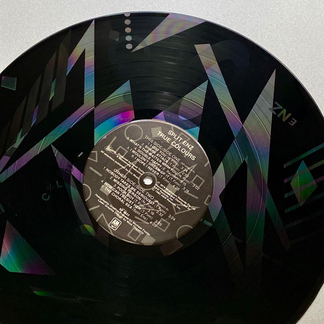 Split Enz True Colours LP Laser Etched 80s Vinyl Rock Used Very Good | Japansoundstore