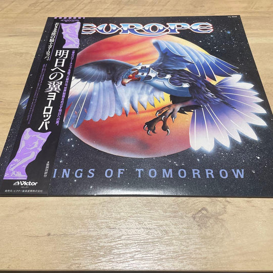 EUROPE Wings of Tomorrow Vinyl LP 1984 Japan Original Obi Included Victor VIL-60