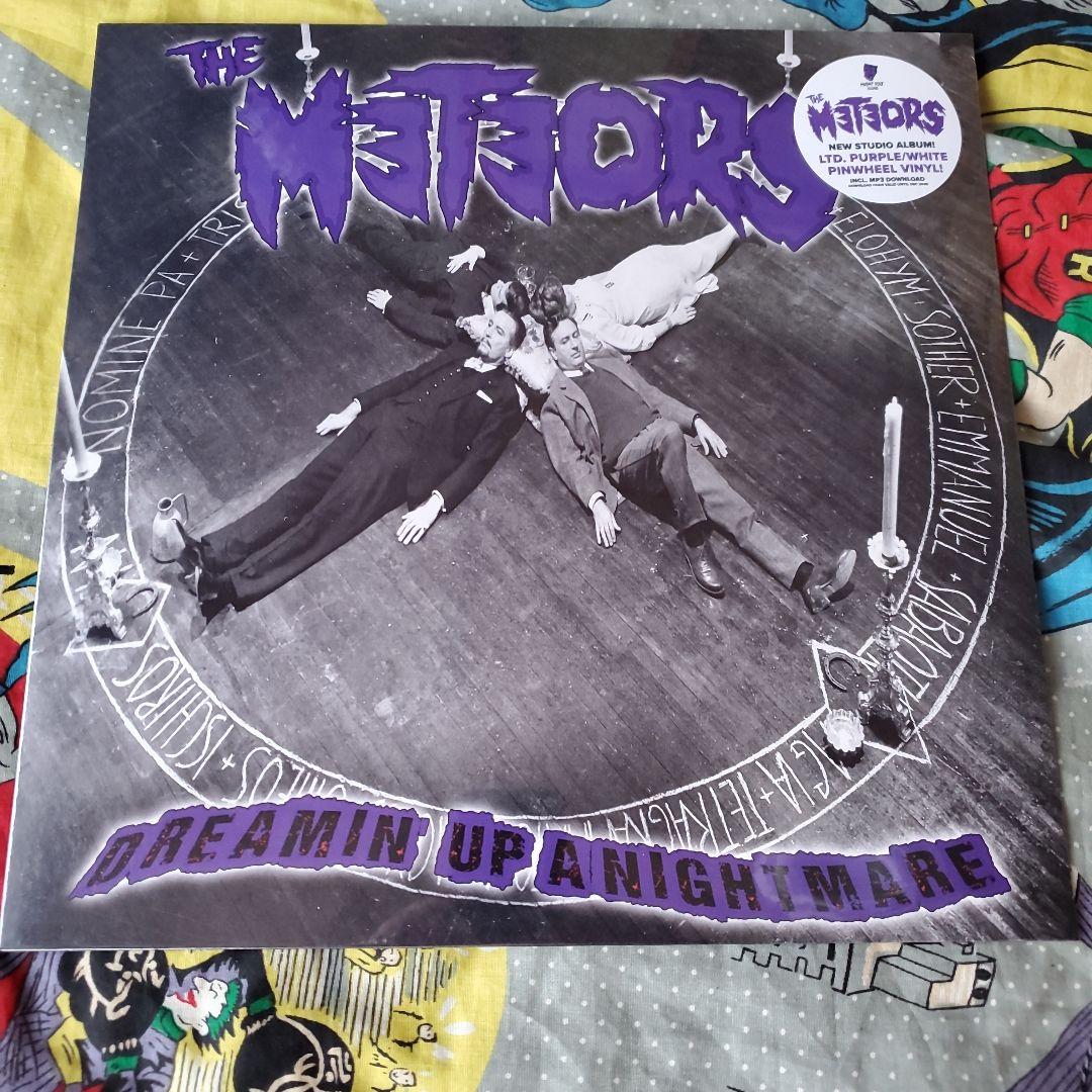 The Meteors - Dreamin' Up A Nightmare LP Limited Purple/White Pinwheel Vinyl