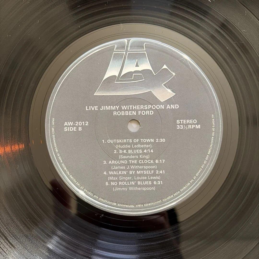 Live Jimmy Witherspoon & Robben Ford Vinyl Record Blues Album Used | Japansoundstore