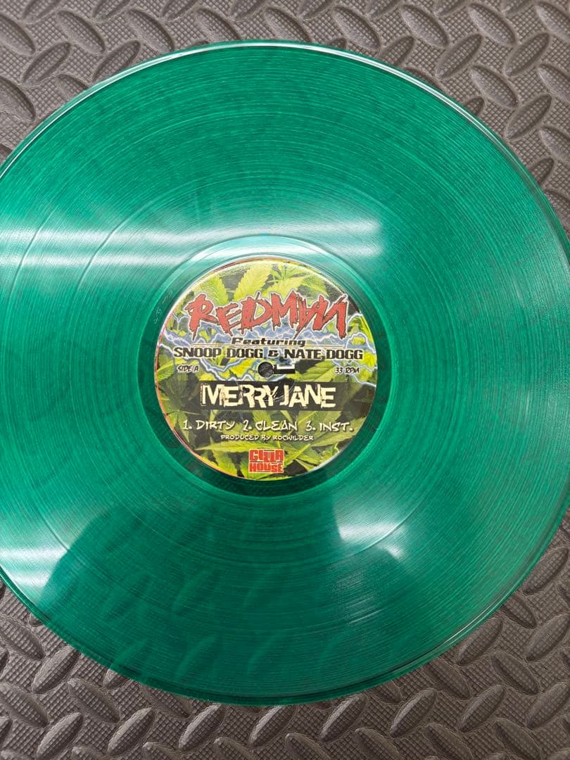 Redman Merry Jane 12" Clear Green Vinyl Snoop Dogg Nate Dogg Gilla House US Orig