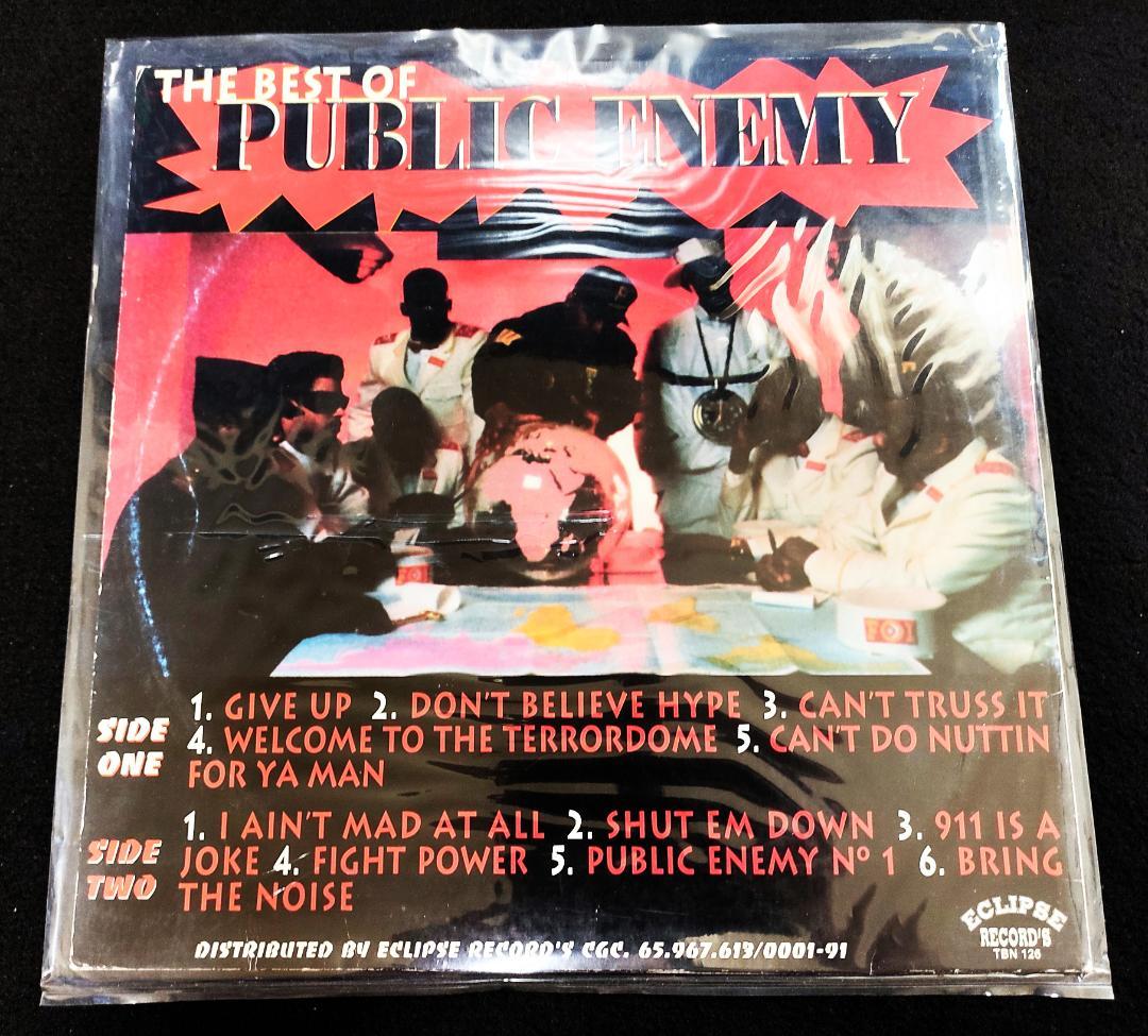 Public Enemy - The Best Of Public Enemy LP Compilation Brazil Hip Hop Vinyl