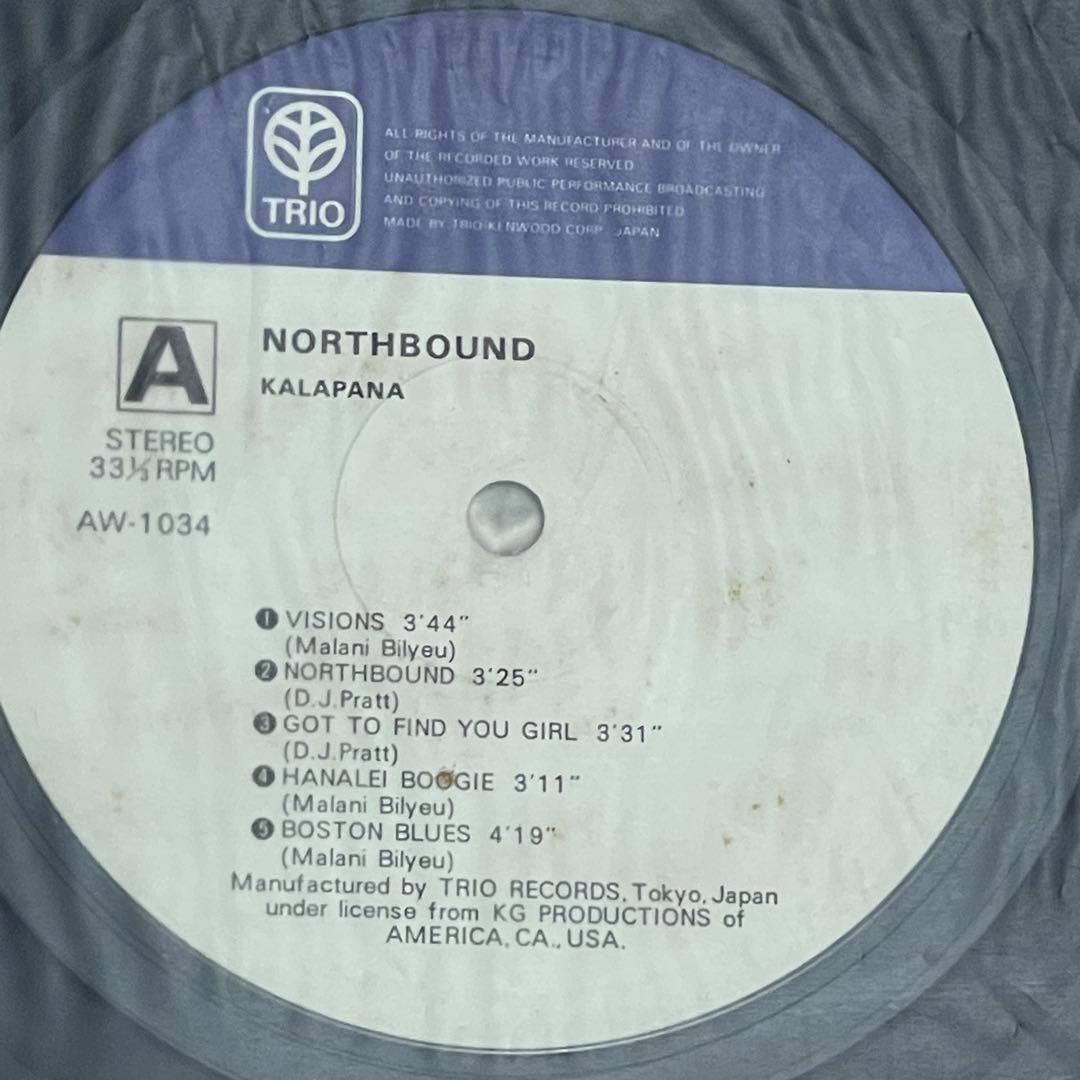 Kalapana Northbound Vinyl LP Japan Trio Records AW-1034 Includes Obi AOR