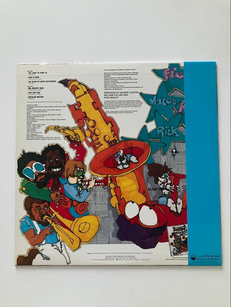 Fred Wesley & The Horny Horns - Say Blow By Blow Backwards Vinyl LP Japan 1993