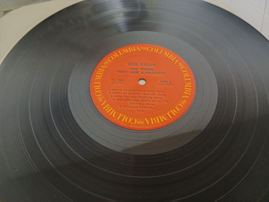 Bob Dylan The Times They Are A-Changin' Vinyl LP US Pressing Folk Classic