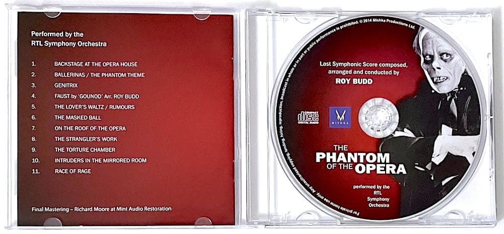Limited Edition Out of Print CD Phantom of the Opera OST Roy Budd Collectors Sea | Japansoundstore