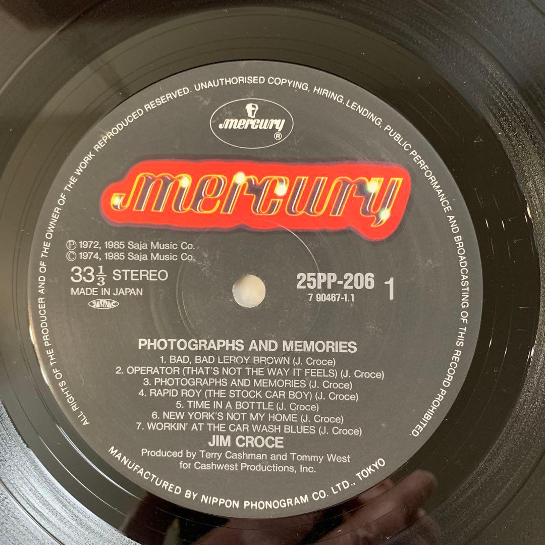 Jim Croce - Photographs & Memories: His Greatest Hits | Japan Vinyl LP 25PP-206