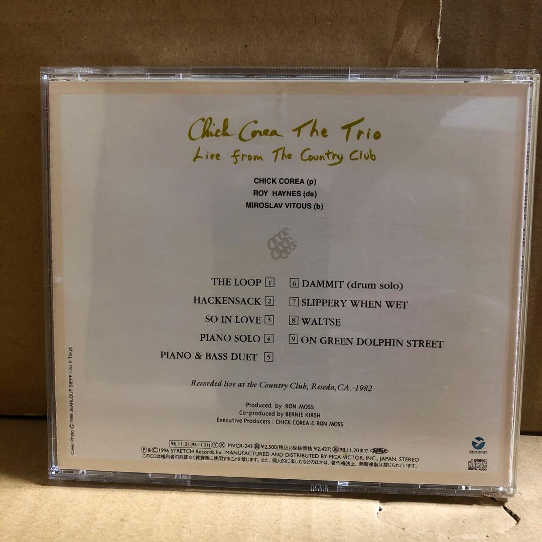 Chick Corea The Trio Live From The Country Club CD Japan Press 1996 MVCR-243